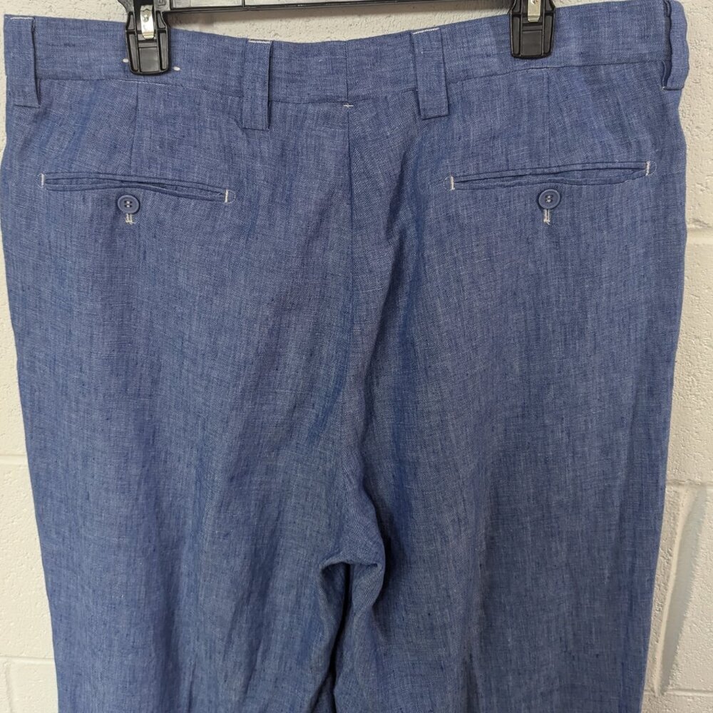 Men's Inserch 100% Linen Trousers, 38/30 - Picture 3 of 5